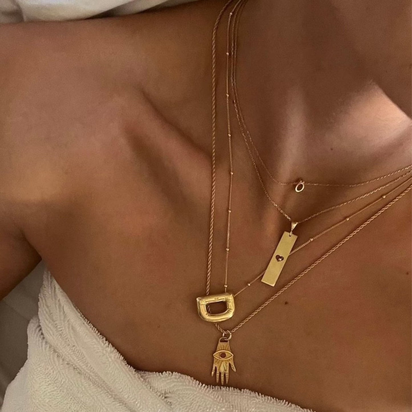 Ballon™ alfabet hanger '18k verguld'