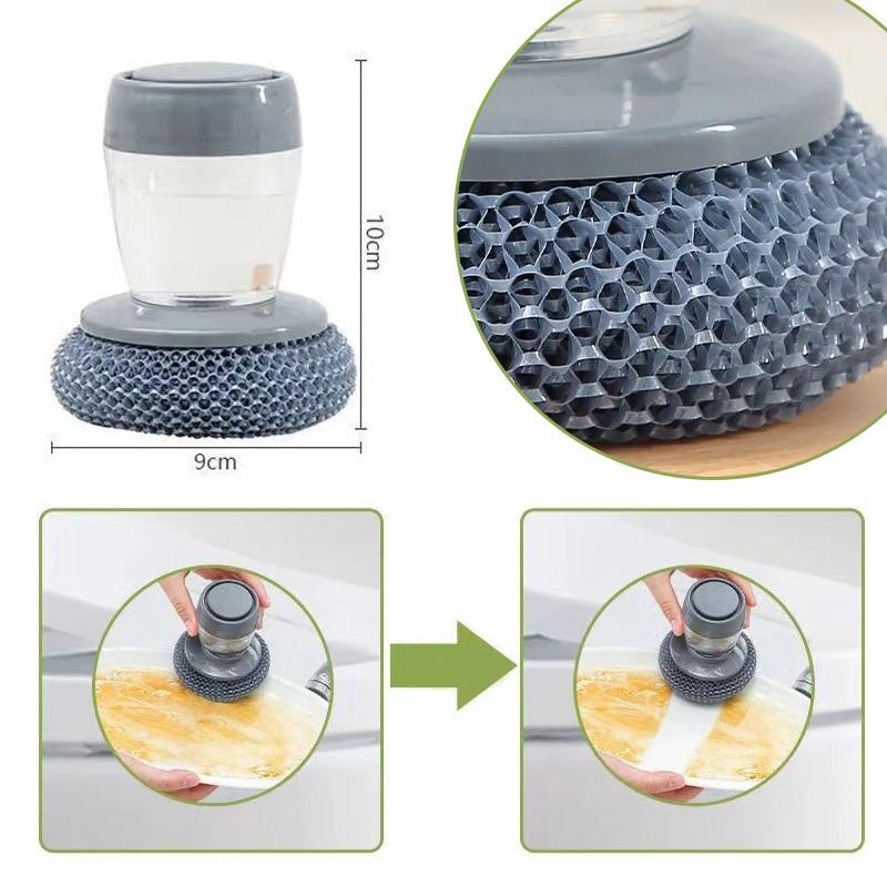 BrushEase™ - Borstel voor reiniging met ingebouwde zeepfunctie