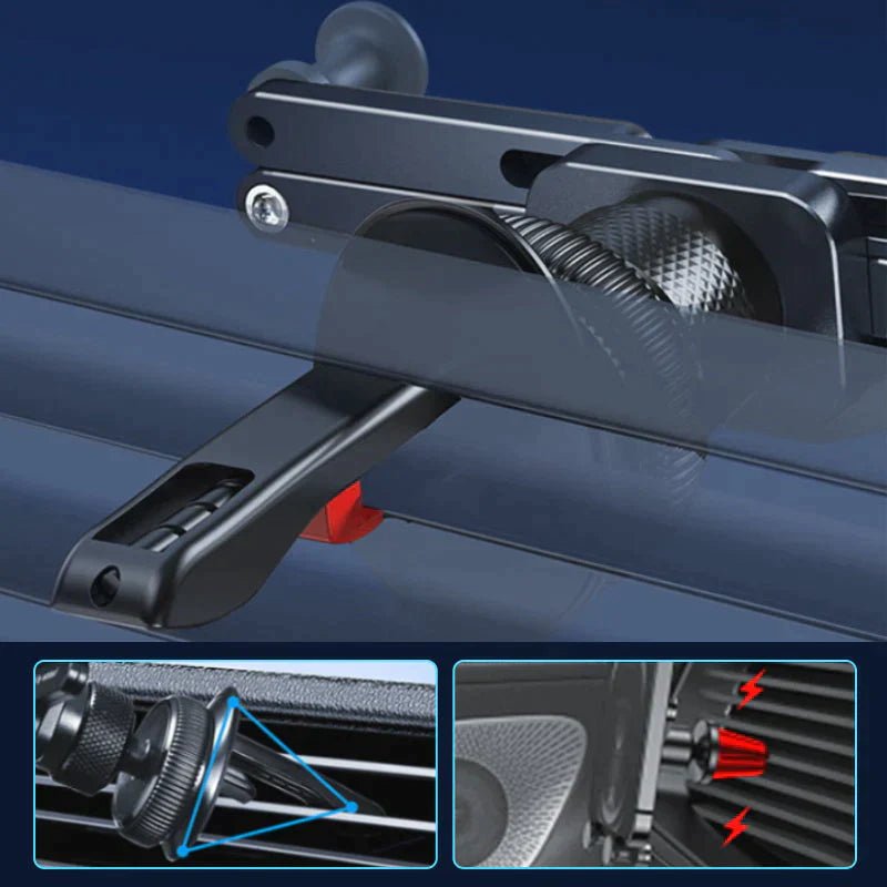 GripPro™ - Onzichtbare draaibare telefoonhouder voor gebruik in de auto