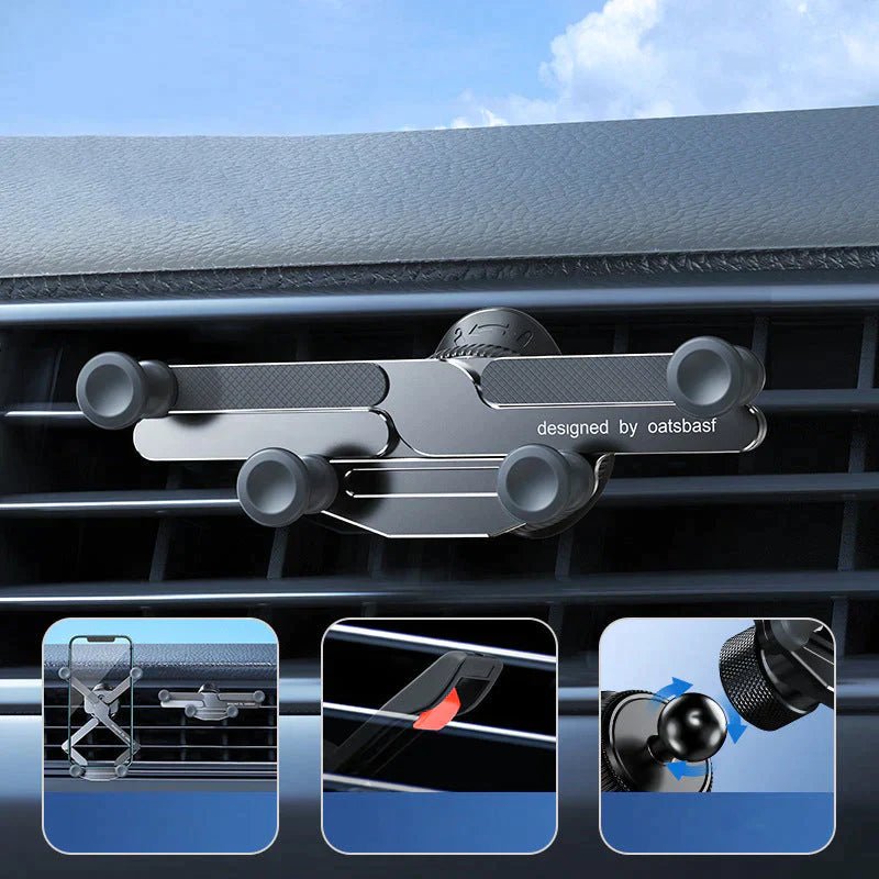 GripPro™ - Onzichtbare draaibare telefoonhouder voor gebruik in de auto