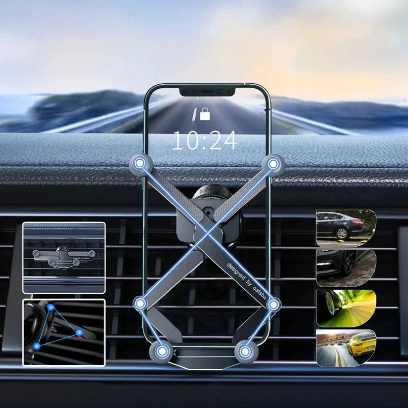 GripPro™ - Onzichtbare draaibare telefoonhouder voor gebruik in de auto