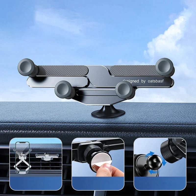 GripPro™ - Onzichtbare draaibare telefoonhouder voor gebruik in de auto