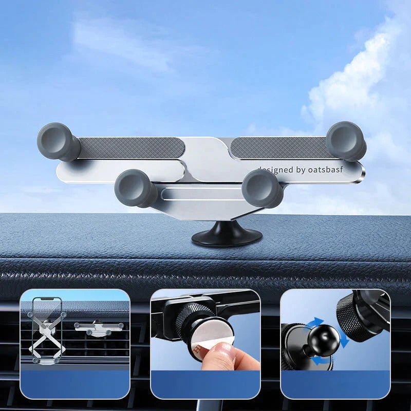 GripPro™ - Onzichtbare draaibare telefoonhouder voor gebruik in de auto
