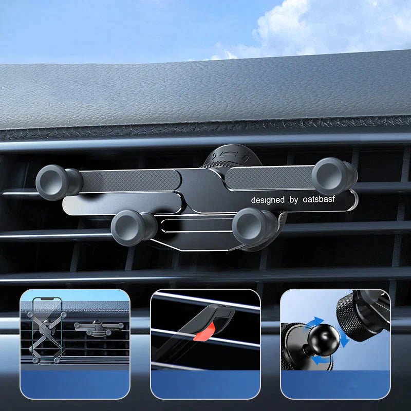 GripPro™ - Onzichtbare draaibare telefoonhouder voor gebruik in de auto