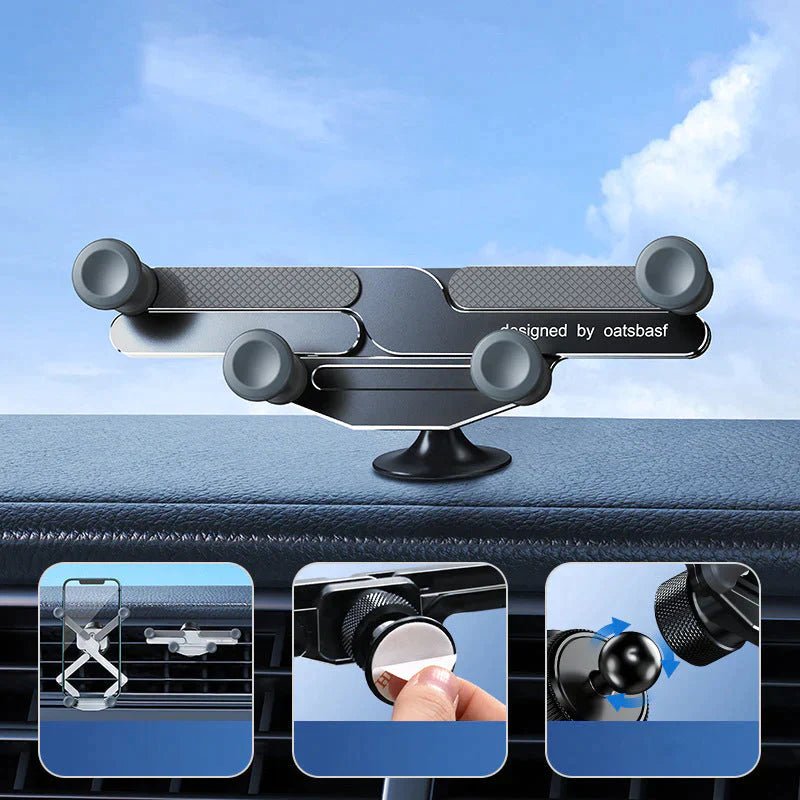 GripPro™ - Onzichtbare draaibare telefoonhouder voor gebruik in de auto