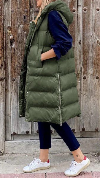 Jolien™ I Lange modieuze jas met capuchon
