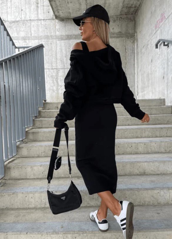 Lily™ I Luxury comfortabele Jurk en Sweatshirt set