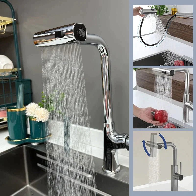 LuxFlow™ - Ergonomische keukenkraan met watervalontwerp