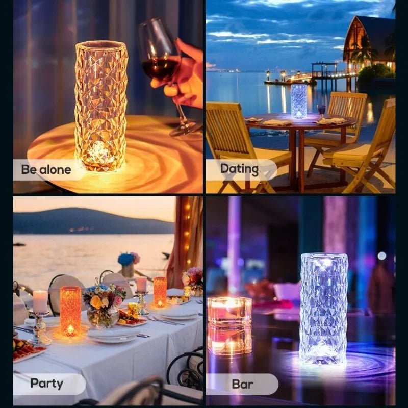 MagicTouch™ | 16 Kleuren Kristal Diamant Tafellamp