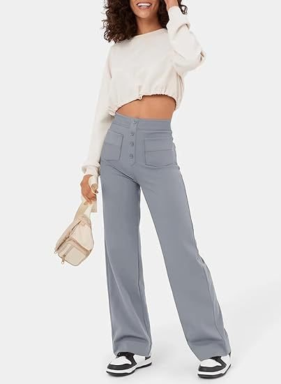 Mira™ I High-waisted elastische casual broek