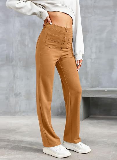 Mira™ I High-waisted elastische casual broek