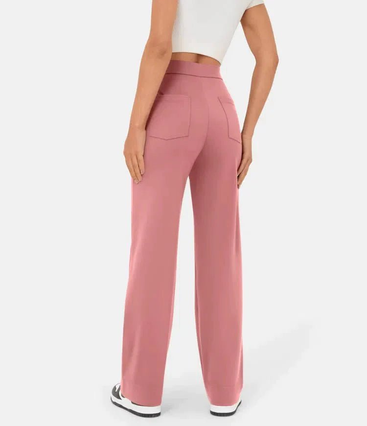 Mira™ I High-waisted elastische casual broek