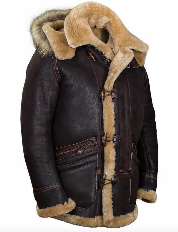 Niel™ I Leren Winterjas