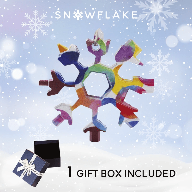 Snowflake™ I MultiTool 18-in-1 Roestvrij Staal Draagbaar voor Buitenavontuur