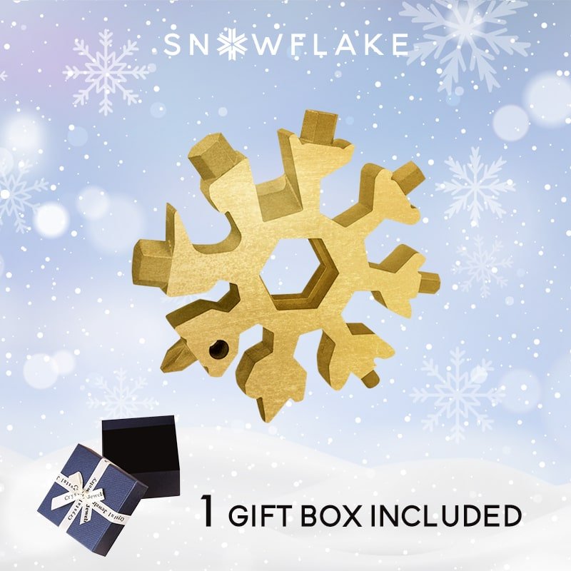 Snowflake™ I MultiTool 18-in-1 Roestvrij Staal Draagbaar voor Buitenavontuur