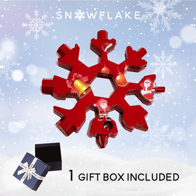 Snowflake™ I MultiTool 18-in-1 Roestvrij Staal Draagbaar voor Buitenavontuur