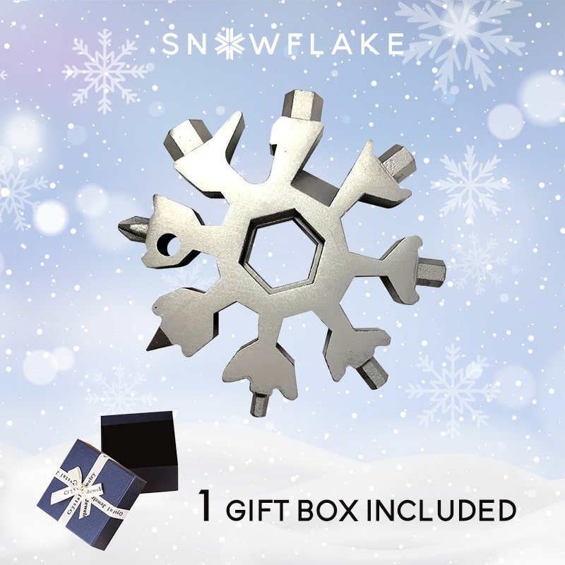 Snowflake™ I MultiTool 18-in-1 Roestvrij Staal Draagbaar voor Buitenavontuur