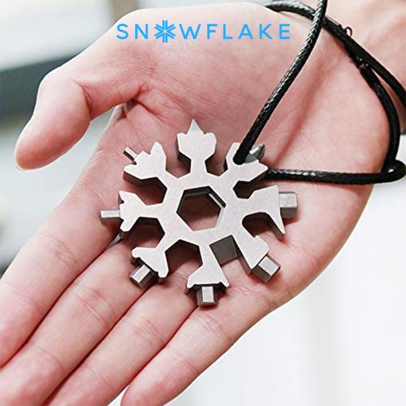 Snowflake™ I MultiTool 18-in-1 Roestvrij Staal Draagbaar voor Buitenavontuur