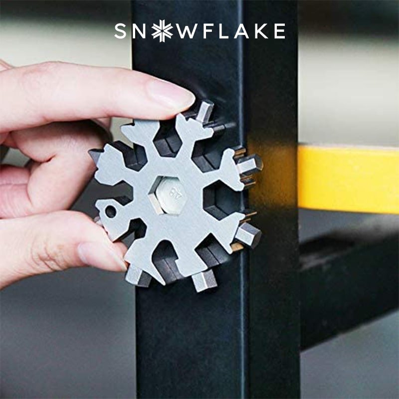 Snowflake™ I MultiTool 18-in-1 Roestvrij Staal Draagbaar voor Buitenavontuur