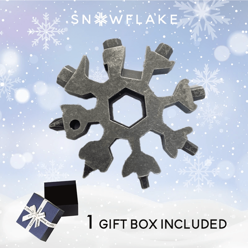 Snowflake™ I MultiTool 18-in-1 Roestvrij Staal Draagbaar voor Buitenavontuur