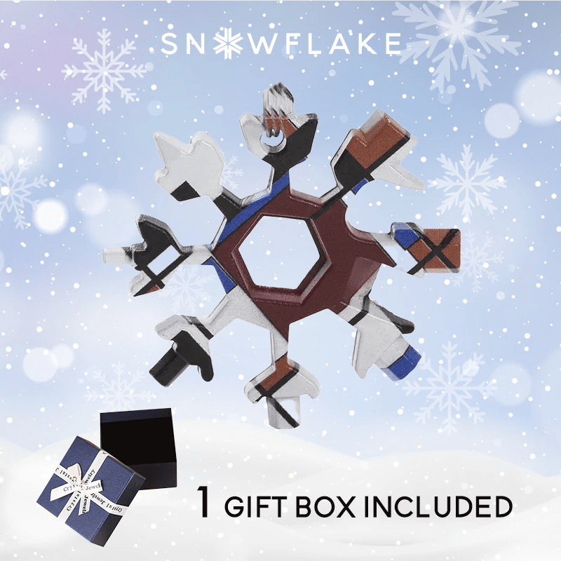 Snowflake™ I MultiTool 18-in-1 Roestvrij Staal Draagbaar voor Buitenavontuur