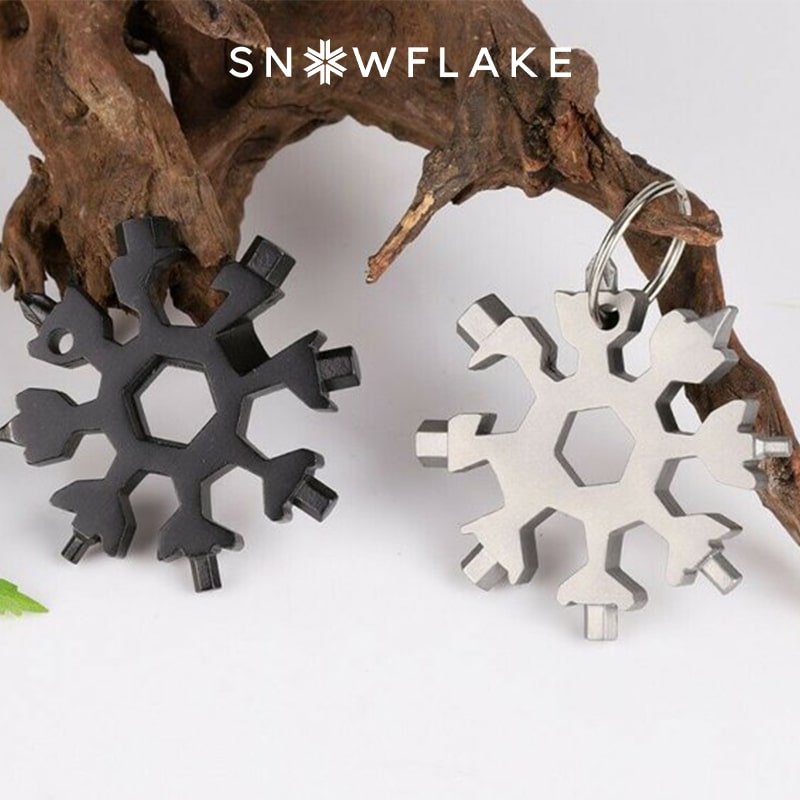 Snowflake™ I MultiTool 18-in-1 Roestvrij Staal Draagbaar voor Buitenavontuur