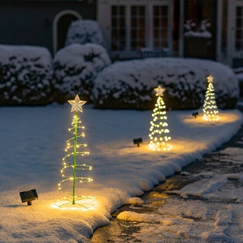 SunSparkle Festive Glow™ I Kerstmis Solar LED String Lights